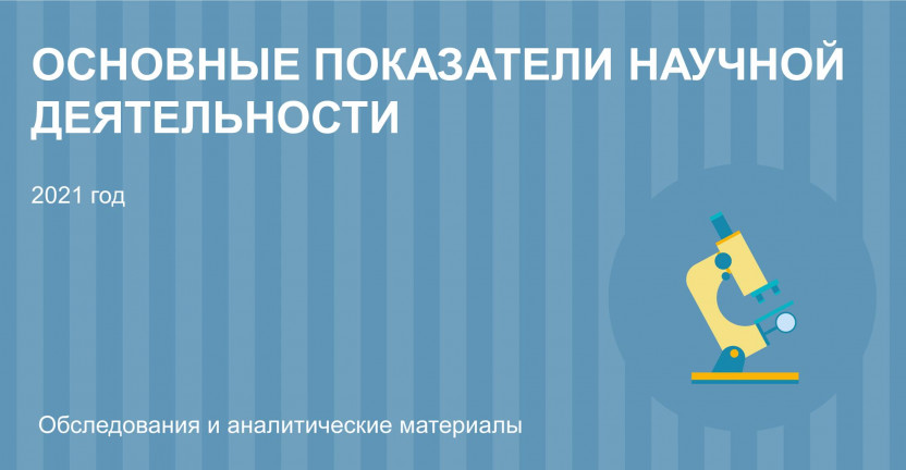 Основные показатели научной деятельности организаций Ульяновской области в 2021 году